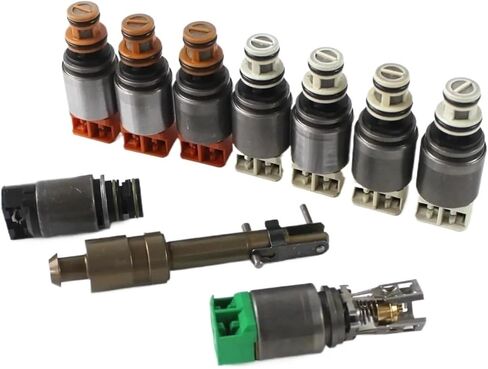 10PCS Refurbishment 8 Speed Transmission Solenoid Valve Kit 8HP45 8HP45X 8HP70 8HP75X 8HP90 Compatible With Compatible With BMW Mechatronics Engine Car in Kuwait