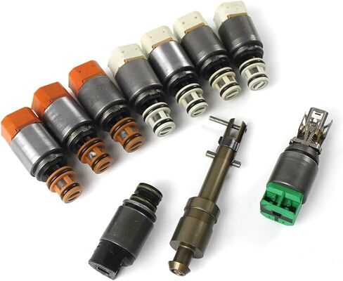 10PCS Refurbishment 8 Speed Transmission Solenoid Valve Kit 8HP45 8HP45X 8HP70 8HP75X 8HP90 Compatible With Compatible With BMW Mechatronics Engine Car in Kuwait