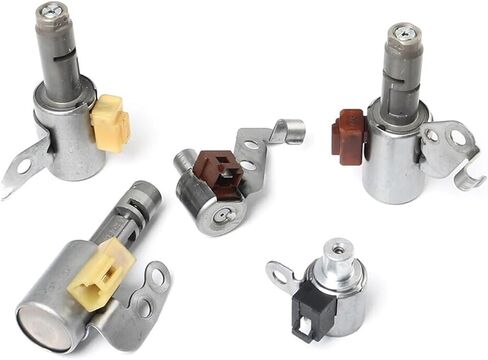 5Pcs Car Transmission Solenoid Valve Kit U140E U241E Gearbox Sturdy Solenoid Set Compatible With Lexus Toyota RAV4 Camry Highlander in Kuwait