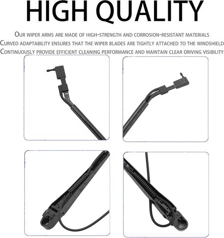 Front Left Windshield Wiper Arm Kit Fits Compatible with International IC 1991-1997 2554 2574 2654 2674 3000 3400 3600 3700 3800 3900 4600 4700 4900 7100 8100 Replaces OE 42818 1690024C92 in Saudi Arabia