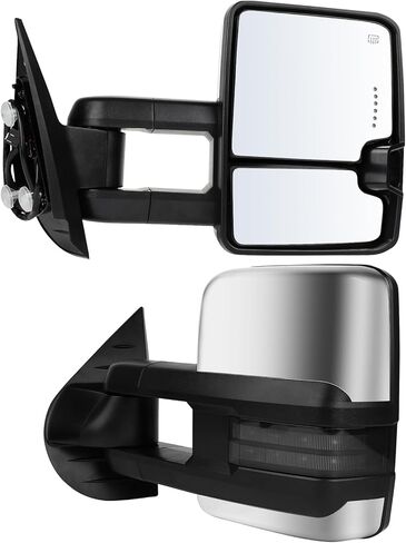 ECCPP Towing Mirrors Replacement fit for 2014-2018 for Chevy for GMC for Silverado for Sierra 1500 2015-16 2500 HD 3500 HD Power Heated Mirrors in Saudi Arabia