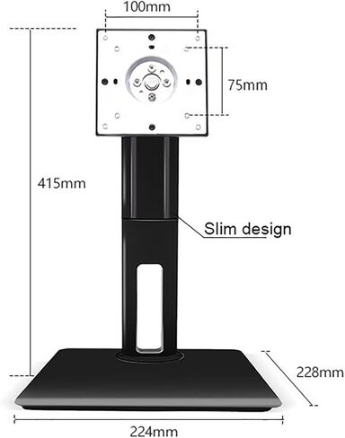 Single Monitor Mount, Single LCD Computer Monitor Free-Standing Desk Stand for 10 Inch to 27 Inch Computer Screen, Holds Up to 8kg/17.6 Lbs in Kuwait