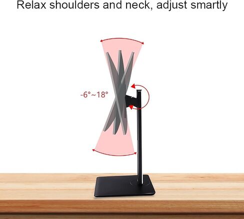 Single Monitor Mount, Single LCD Computer Monitor Free-Standing Desk Stand for 10 Inch to 27 Inch Computer Screen, Holds Up to 8kg/17.6 Lbs in Kuwait