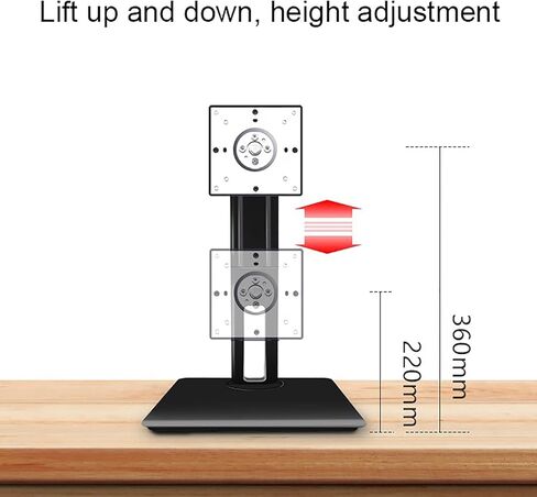 Single Monitor Mount, Single LCD Computer Monitor Free-Standing Desk Stand for 10 Inch to 27 Inch Computer Screen, Holds Up to 8kg/17.6 Lbs in Kuwait