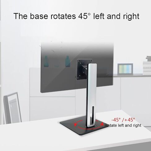 Single Monitor Mount, Single LCD Computer Monitor Free-Standing Desk Stand for 10 Inch to 27 Inch Computer Screen, Holds Up to 8kg/17.6 Lbs in Kuwait