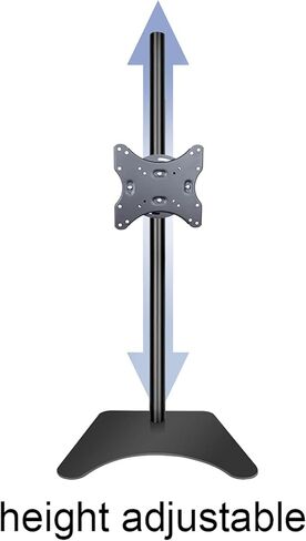 Single Monitor Stand Mount, Computer Monitor Stand for Screen Up to 40 Inch, Monitor Mount Hold Up to 25kg/55 Lbs, Black in Kuwait