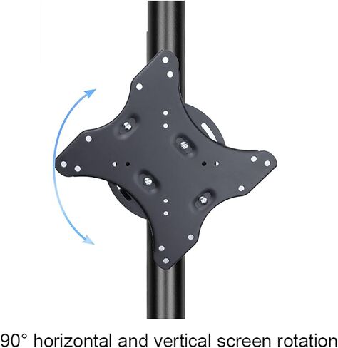 Single Monitor Stand Mount, Computer Monitor Stand for Screen Up to 40 Inch, Monitor Mount Hold Up to 25kg/55 Lbs, Black in Kuwait