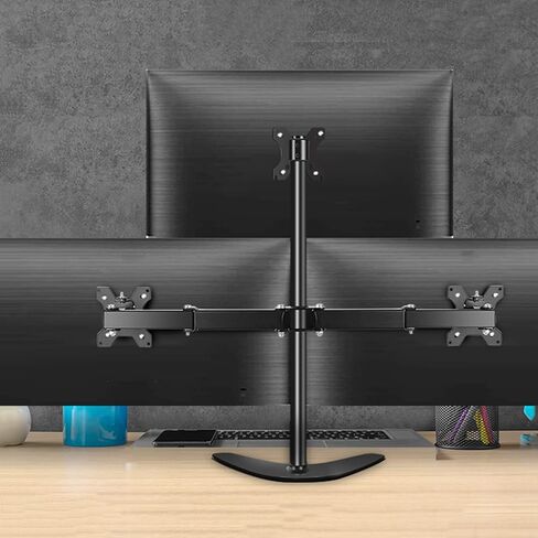 Triple Monitor Stand, 3 Monitor Desk Mount for Three Max 27 Inch Computer Screen, Three Heavy Duty Full Motion Adjustable Arms in Kuwait
