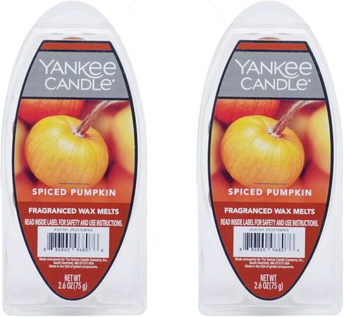 Yankee Candle Lot of 2 Spiced Pumpkin Fragranced Wax Melts in Saudi Arabia