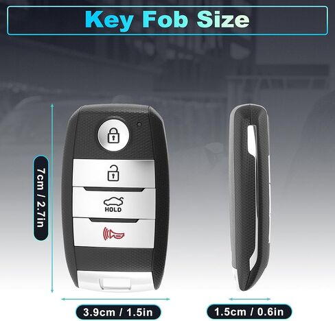 SY5XMFNA04 Replacement Keyless Entry Remote Smart Key Fob for Kia Optima 2014 2015 for Kia Rio 2015-2017 Key Fob Remote Control ID46 Chip 95440-2T510 95440-1U500 4 Buttons 315 MHz in Kuwait