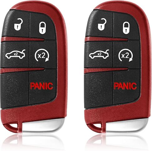 Car Key Fob Remote Keyless Entry Control M3M-40821302 433MHz 5 Button Replacement for 2019 2020 2021 Dodge Challenger Charger SRT - 2 Pack in Kuwait