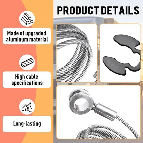 2PCS Upgraded Hood Strut Control Cable for HLK2047 Compatible with 1987-2010 Peterbilt 357 375 377 378 379 Replaces L92-6000-0718, 924-5402 Parts in Saudi Arabia