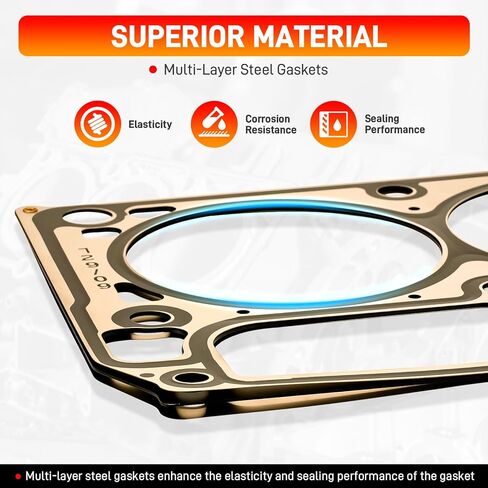 Racing MLS LS3 Cylinder Head Gasket Pair Compatible with Chevy GMC Cadillac Pontiac Saab 6.0L 6.2L LS Engines - L99 L76 L77 LS2 LQ4 LQ9 L92 L96 L94 L9H in Saudi Arabia