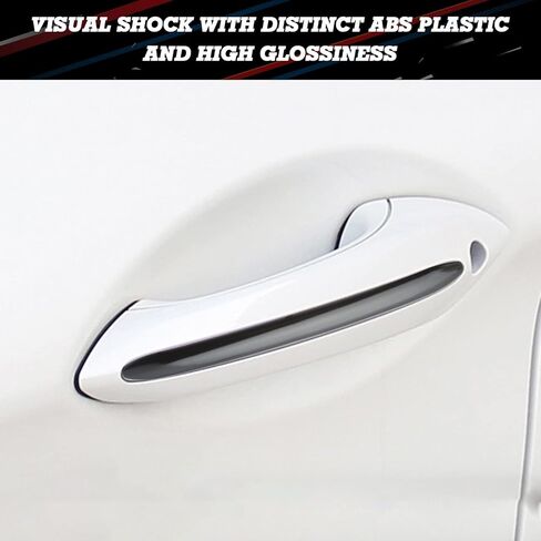 x xotic tech 4pcs Sporty Black Exterior Door Handle Strip Cover Trim Compatible with BMW 5 Series F10 F11 F18 F07 2011-2017 in Kuwait