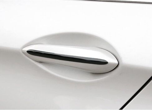 x xotic tech 4pcs Sporty Black Exterior Door Handle Strip Cover Trim Compatible with BMW 5 Series F10 F11 F18 F07 2011-2017 in Kuwait