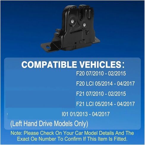 Car Boot Locking for 1 Series F20 F21 2010-2015 for I3 2013-2017 Rear Trunk Boot Lid Lock Latch 4 Pins 7248075 51247248075 in Kuwait