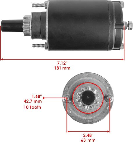 Caltric Starter Compatible with Toro 310-8 312-8 312-H Garden Tractor Kohler 1988 1989 1990-1996 in Kuwait