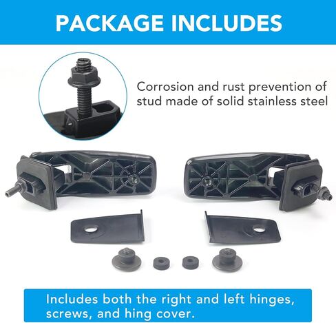 Rear Window Liftgate Glass Hinge Set Compatible with 2008-2012 Ford Escape/2008-2011 Mercury Mariner/2008-2011 Mazda Tribute Replaces 8L8Z78420A68D 8L8Z78420A68C 924-123 in Saudi Arabia