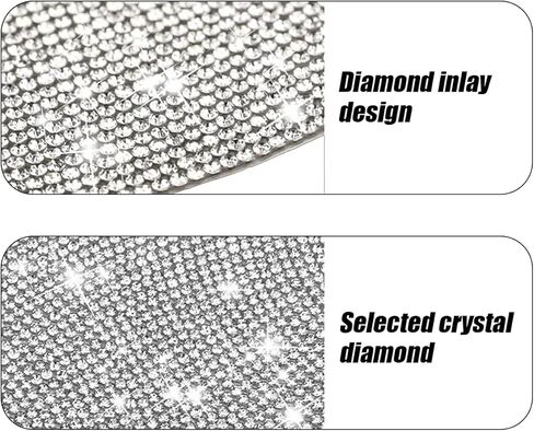 8PCS Bling Car Door Handle Decal, Bling Rhinestones Auto Door Handle Scratch Protector Stickers, Vehicle Exterior Shiny Sticker Decor Accessories, Universal for SUV, Truck, RV in Saudi Arabia