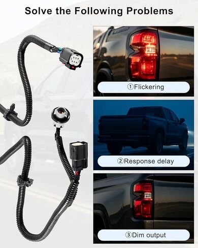 Driver Side Rear Tail Light Wiring Harness Fit for Chevrolet Silverado 2016-2018 Tail Lamp Connector Replace 84233591 in Saudi Arabia