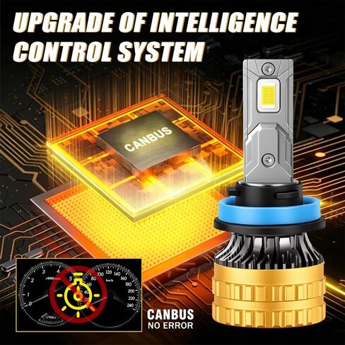 Compatible For Jeep Compass 2011-2021 High Low Beam Lights Bulbs, 30000LM 800% Brightness Light Bulbs, 6000K White, With Fan, Canbus Ready, 50000+ Hours Lifespan, Plug and Play, Pack of 4 in Kuwait