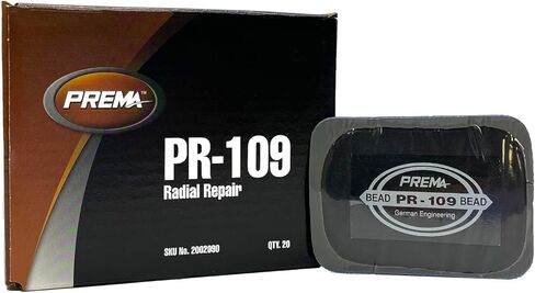PREMA PR-109 Radial Tire Patches - Passenger Tire and Truck Tire Repair Patches - 3 x 2 inch Vulcanizing Tire Patches - 20 Per Box in Saudi Arabia