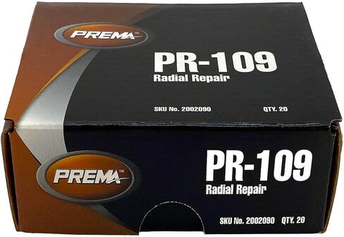 PREMA PR-109 Radial Tire Patches - Passenger Tire and Truck Tire Repair Patches - 3 x 2 inch Vulcanizing Tire Patches - 20 Per Box in Saudi Arabia