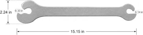 Stainless Steel Wheel Rim Repair Wrench Tool with Special Jaw Radius, Heavy Duty Wheel Rim Straightener for Steel Automotive Wheels Only, Prevents Creasing or Cracking in Saudi Arabia