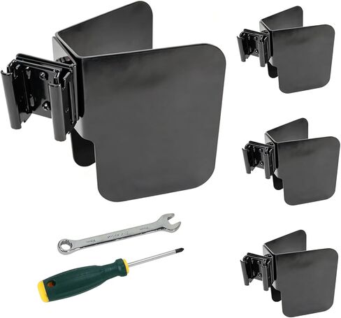 4PCS E-Track Wheel Chock for E-Track System, E-Track Motorcycle Wheel Chock for Dirt Bikes Supports Tires up to 6 inch Wide, E-Track Accessories for Motorcycle, Enclosed Trailer, Garages Trailers in Saudi Arabia