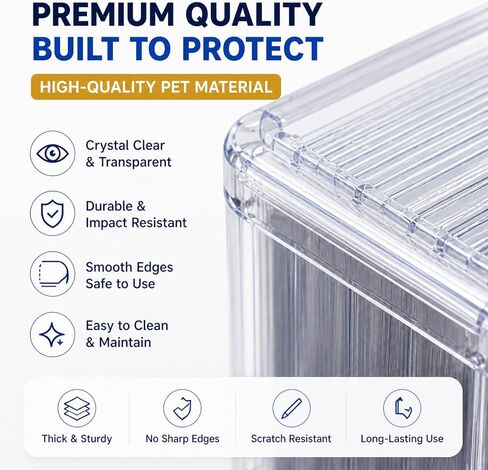 Acrylic Trading Card Storage Box, Can Hold 560 Top Loaders Or 2500 MTG Cards, Sixteen Compartments, Suitable for MTG, PTCG, YGO, Sports Cards. in Saudi Arabia