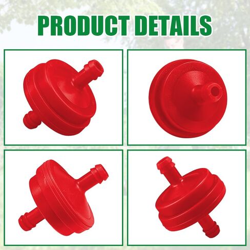 4PCS Lawn Mower 1/4 Inch ID Inline Gas Fuel Filter, Small Engine Fuel Filter, Gas Engine Filters Car Accessories Fit for Toro 42-5240 56-6360 John Deere AM107314, Replace OEM#298090 (4PCS) in Saudi Arabia