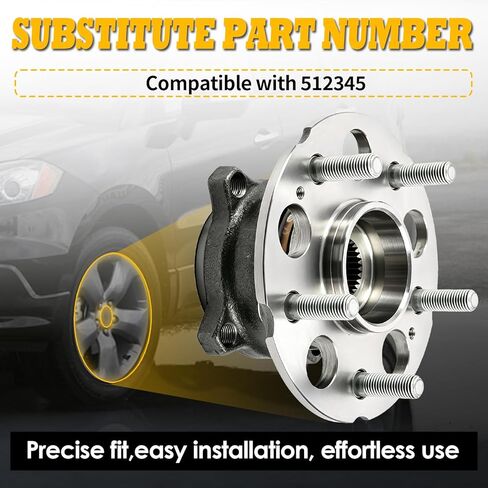 Single Rear Wheel Hub & Bearing Assembly Compatible with RD-X 2007-2012 RD-X AWD 2017-2018 CR-V 4WD 2007-2011 512345 in Kuwait