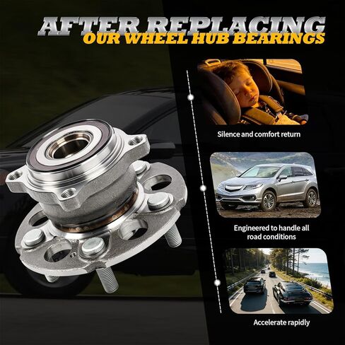Single Rear Wheel Hub & Bearing Assembly Compatible with RD-X 2007-2012 RD-X AWD 2017-2018 CR-V 4WD 2007-2011 512345 in Kuwait