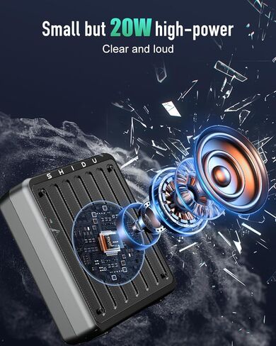 SHIDU Voice Amplifier, Voice Amplifier for Teachers, Portable Voice Amplifier with Headset Microphone, Personal Mini Voice Amplifier for Teachers Tour Guides Classroom Speaking Meetings Yoga (Black) in Saudi Arabia