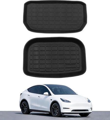 واقي خلفي للمقعد التلقائي PM لسيارة Tesla Model Y 2020-2024، غطاء سجاد خلفي للمقعد الخلفي، ملحقات TPE مناسبة لجميع الأحوال الجوية، مقاومة للماء ومضادة للخدش in Kuwait