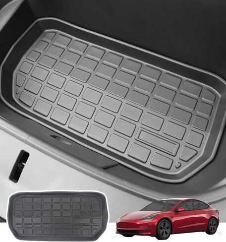 واقي خلفي للمقعد التلقائي PM لسيارة Tesla Model Y 2020-2024، غطاء سجاد خلفي للمقعد الخلفي، ملحقات TPE مناسبة لجميع الأحوال الجوية، مقاومة للماء ومضادة للخدش in Kuwait