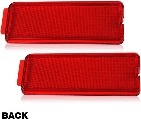 G-PLUS Interior Door Reflectors Red Reflector Light Cover 4PCS Fit For Ford F250 F350 F450 F550 Super Duty 1999-2007/Fit Ford Excursion 2000-2005 F81Z2523820AA F81Z-2523820-AA Front & Rear in Kuwait