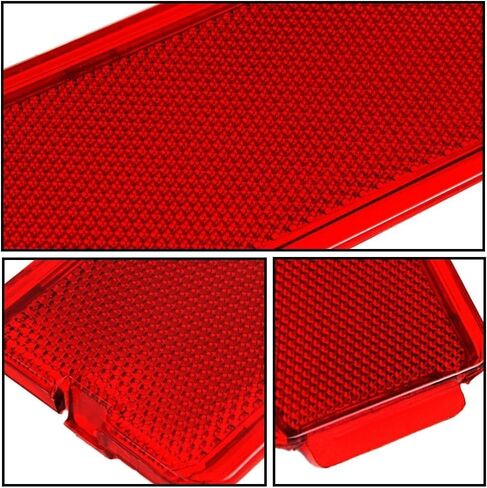 G-PLUS Interior Door Reflectors Red Reflector Light Cover 4PCS Fit For Ford F250 F350 F450 F550 Super Duty 1999-2007/Fit Ford Excursion 2000-2005 F81Z2523820AA F81Z-2523820-AA Front & Rear in Kuwait