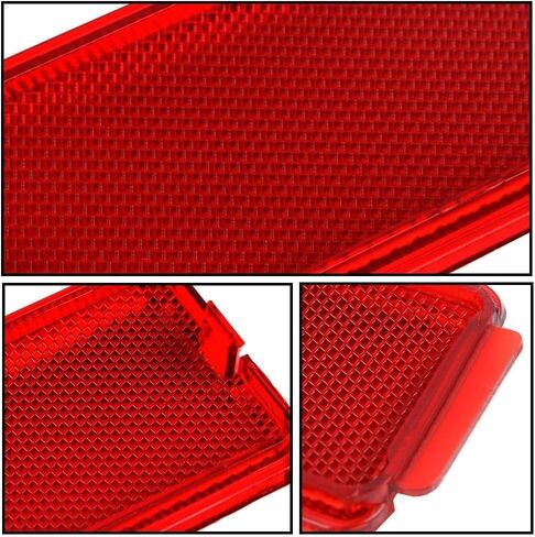 G-PLUS Interior Door Reflectors Red Reflector Light Cover 4PCS Fit For Ford F250 F350 F450 F550 Super Duty 1999-2007/Fit Ford Excursion 2000-2005 F81Z2523820AA F81Z-2523820-AA Front & Rear in Kuwait