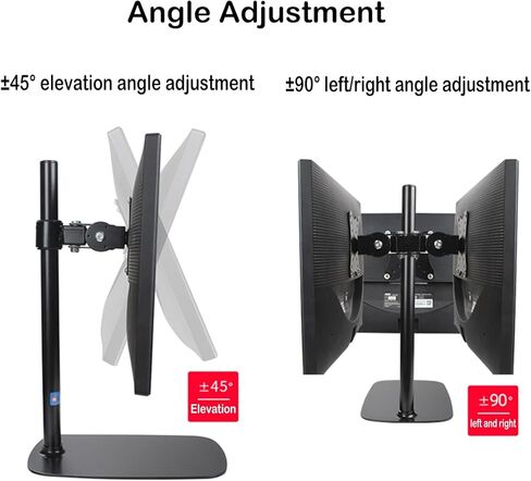 Single Monitor Stands Fits 14-32 Inch Screen, Monitor Mount with Height Adjustable, Swivel, Tilt, Rotation, Mount 100 X 100mm, 75 X 75mm in Kuwait