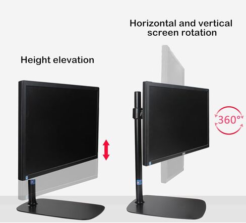 Single Monitor Stands Fits 14-32 Inch Screen, Monitor Mount with Height Adjustable, Swivel, Tilt, Rotation, Mount 100 X 100mm, 75 X 75mm in Kuwait