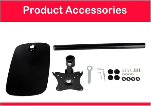 Single Monitor Stands Fits 14-32 Inch Screen, Monitor Mount with Height Adjustable, Swivel, Tilt, Rotation, Mount 100 X 100mm, 75 X 75mm in Kuwait
