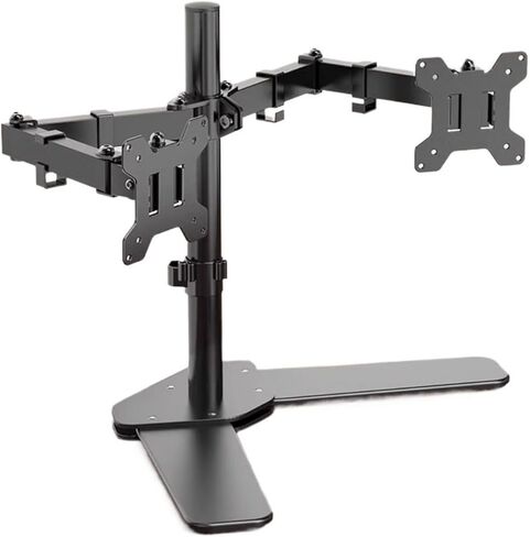 Monitor Desk Mount Dual Monitor Desk Stand, Freestanding Dual Monitor Stand Fits 2 Screens Up to 30 Inch, 26.4 Lbs, Steel Mount Base Fully Adjustable Desk Mount Computer in Saudi Arabia