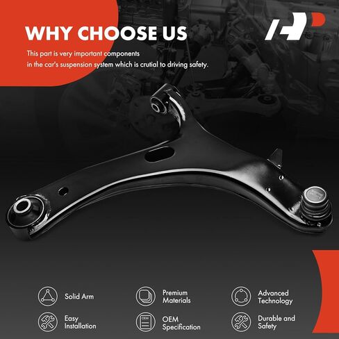 A-Premium Front Right Lower Control Arm, with Ball Joint & Bushing, Compatible with Subaru Impreza 2012 2013 2014 2015 2016 in Kuwait