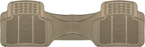 TLH Heavy-Duty Black Rubber Floor Mats - Universal Fit Rear Set, Trimmable for Cars, Climaproof All Weather Automotive Mats for Most Sedan, SUV, and Truck in Saudi Arabia