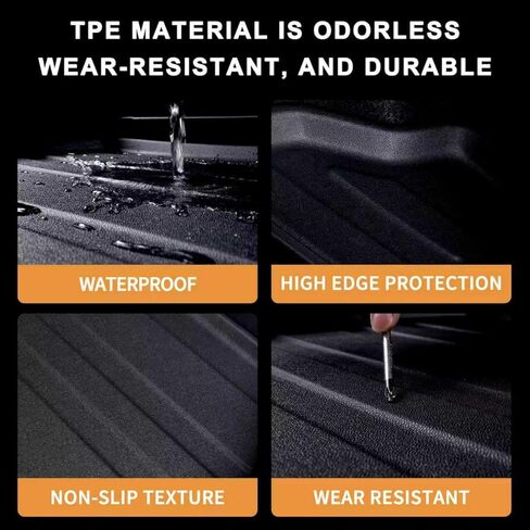 Floor Mats for 2025 2026 Ford Expedition 8 Seats 2nd Row Bench Seats (Not for Max) & Trunk Mat & Backrest Mat,TPE All Weather Protection Car Liners 3rd Row Covering The Backrest Accessories in Saudi Arabia