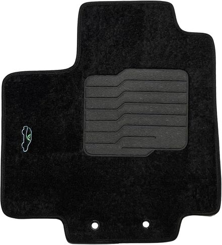 ecoMats Carpet Floor Mats for 2022 to 2026 Nissan Pathfinder 8 Seats, Non Slip Driver Heel Pad, Safety Locks, 1st, 2nd and 3rd Row Set, Black Carpet in Saudi Arabia