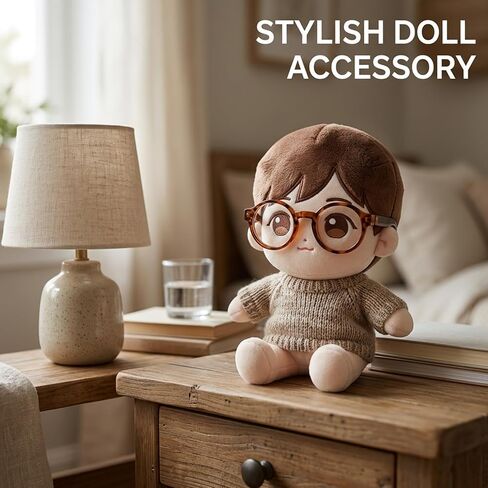 Doll Glasses, 10 Piece Assorted Color Doll Eyewear Set, Fashionable Accessories for Doll Play, Durable Plastic Doll Glasses for Various Doll Sizes in Saudi Arabia