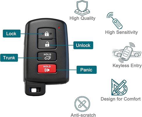 Smart Key Fob for Toyota RAV4 2013-2018, FengRKey Remote Control Key Fob Compatible for Toyota RAV4 2013-2018 HYQ14FBA 89904-0R080 89904-42070 281451-0020 in Saudi Arabia