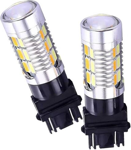 2 PCS 3157 Car LED Turn Signal Bulbs, T25 3047 3057 Dual Color Switchback Bulb, 20SMD Super Bright Indicator Light, Plug and Play Replacement for Most Trucks SUVs Cars (White & Yellow) in Saudi Arabia